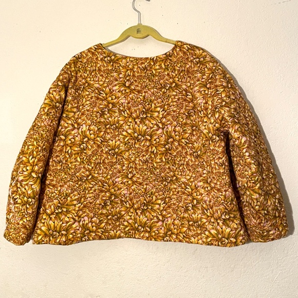 Kika Vargas X Target Gold + Mum Floral Quilted Jacket SZ 2X - Picture 4 of 7